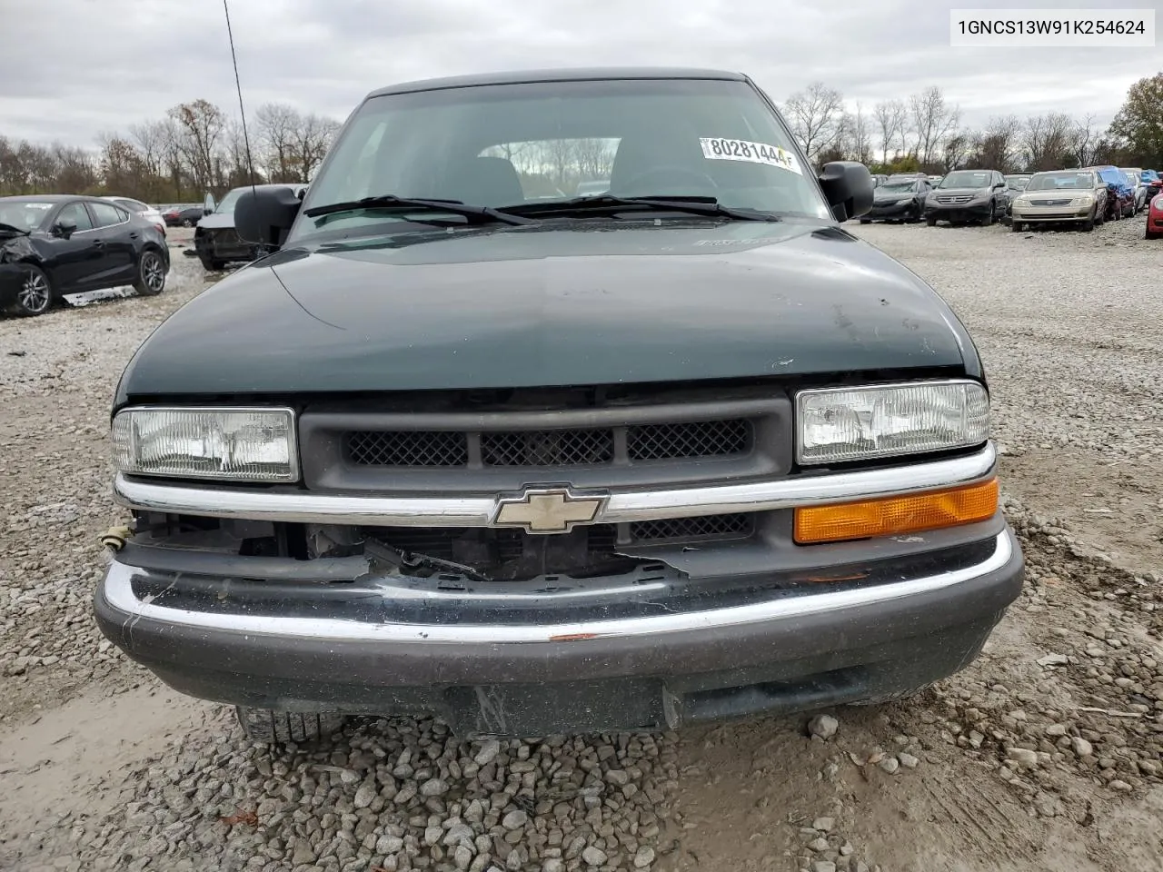 2001 Chevrolet Blazer VIN: 1GNCS13W91K254624 Lot: 80281444