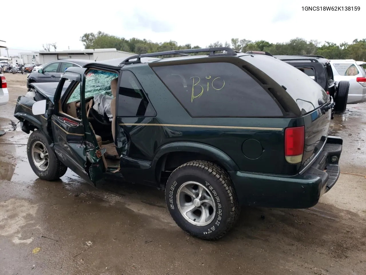 2002 Chevrolet Blazer VIN: 1GNCS18W62K138159 Lot: 76558393