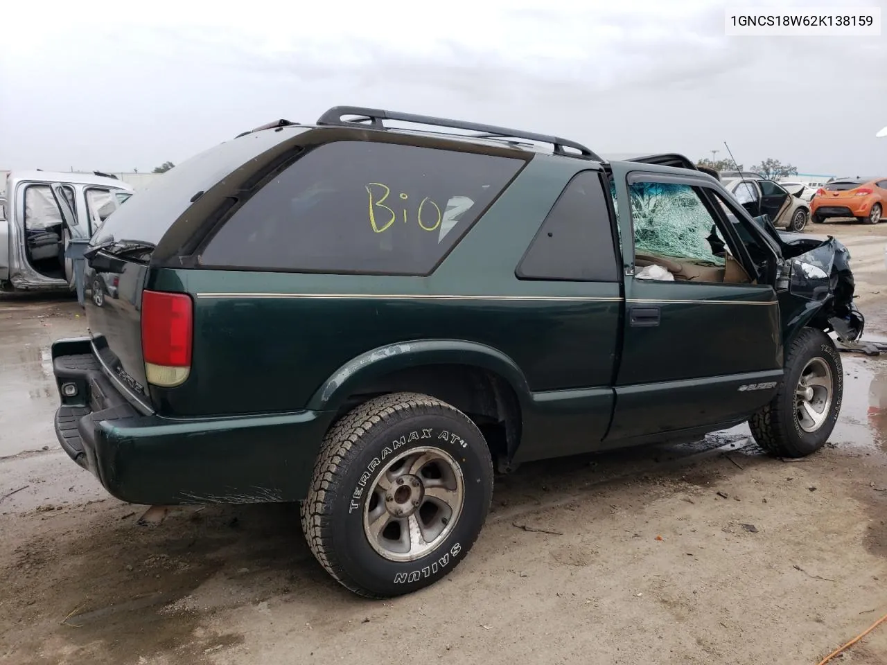 2002 Chevrolet Blazer VIN: 1GNCS18W62K138159 Lot: 76558393