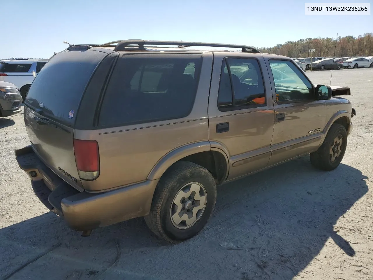 2002 Chevrolet Blazer VIN: 1GNDT13W32K236266 Lot: 77162424