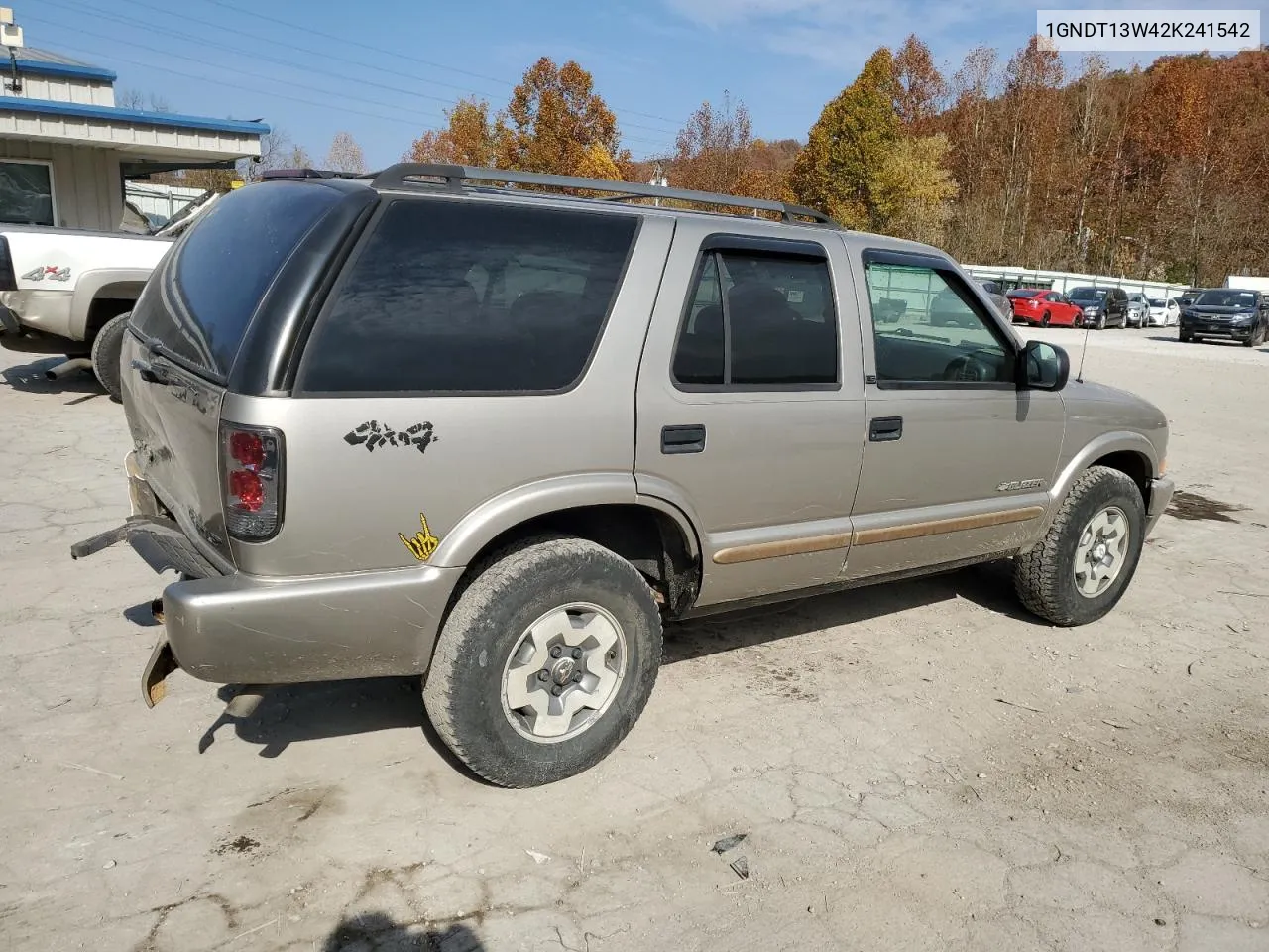 2002 Chevrolet Blazer VIN: 1GNDT13W42K241542 Lot: 77425714