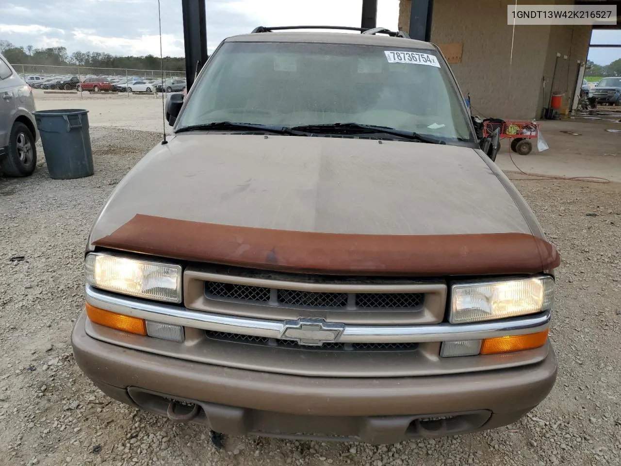 2002 Chevrolet Blazer VIN: 1GNDT13W42K216527 Lot: 78736754