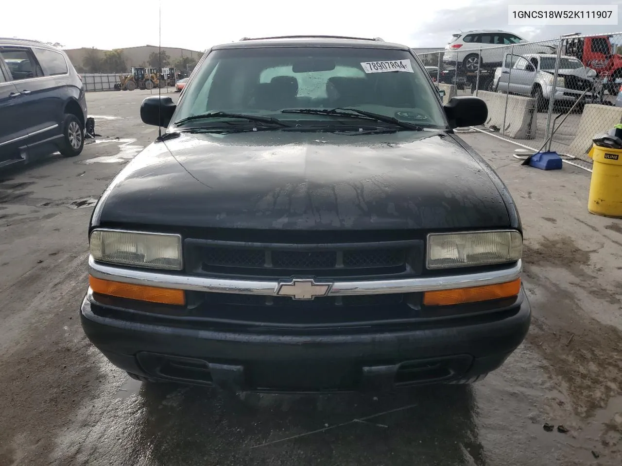 2002 Chevrolet Blazer VIN: 1GNCS18W52K111907 Lot: 78907894