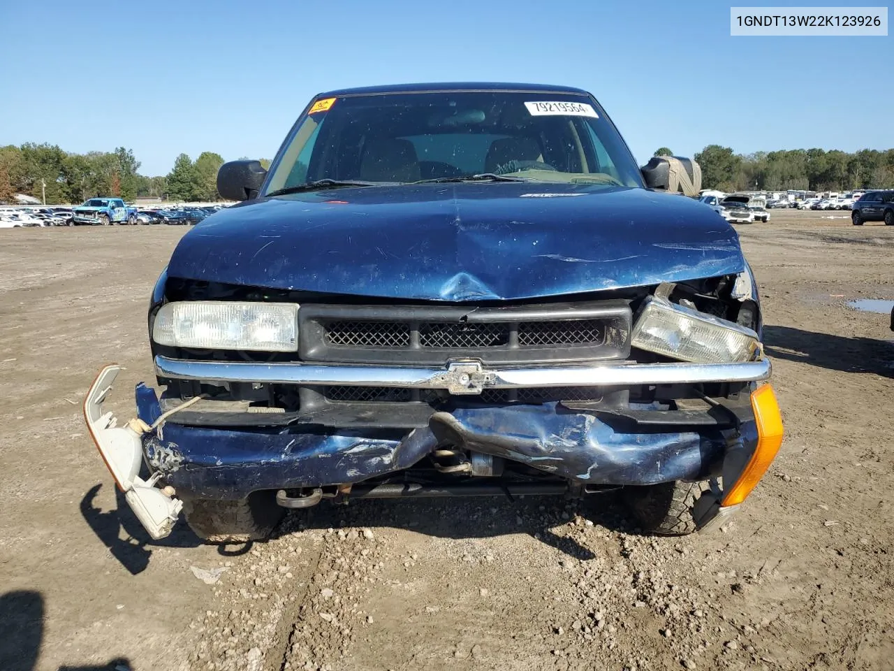 2002 Chevrolet Blazer VIN: 1GNDT13W22K123926 Lot: 79219564