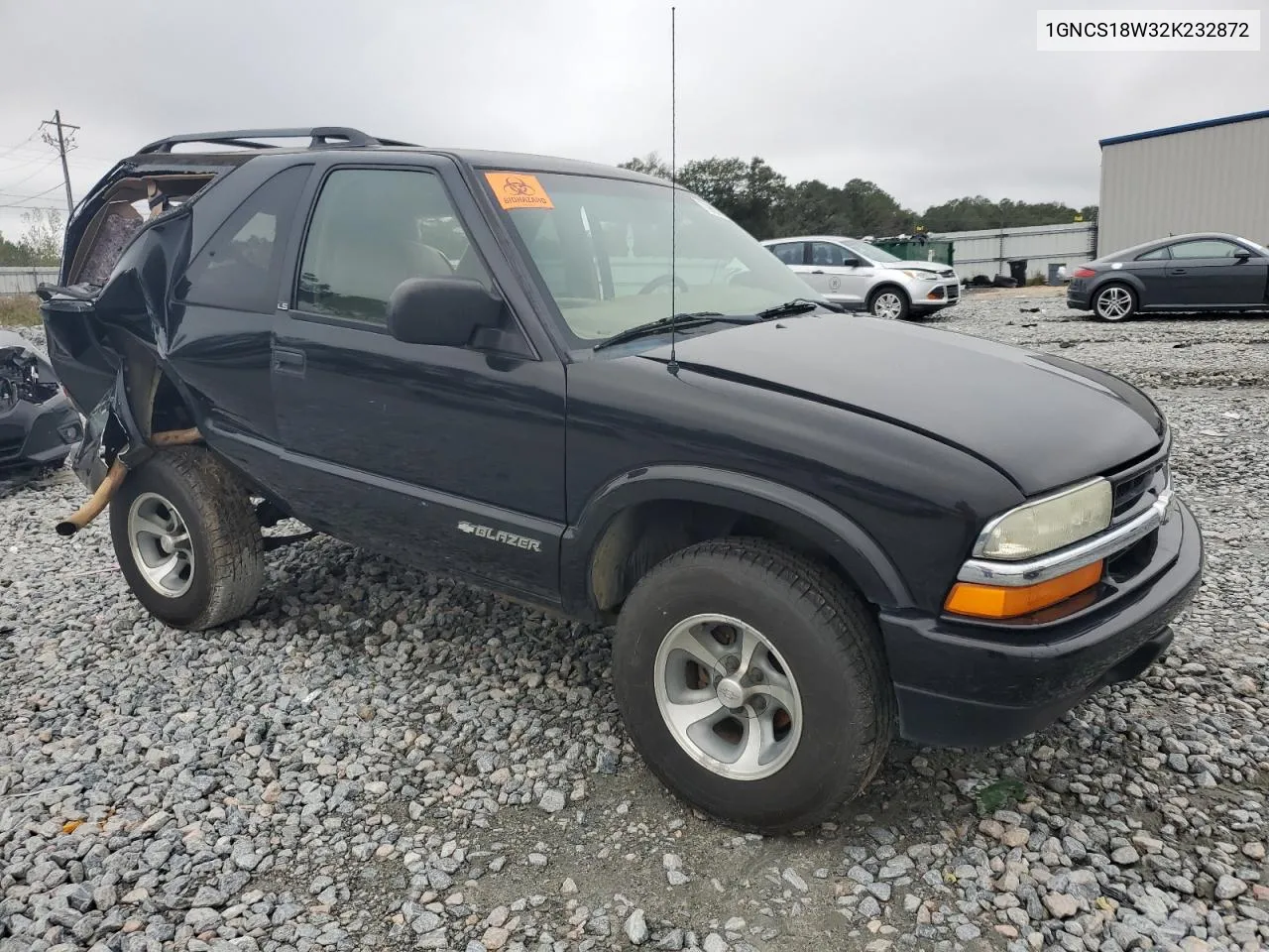 2002 Chevrolet Blazer VIN: 1GNCS18W32K232872 Lot: 79888924