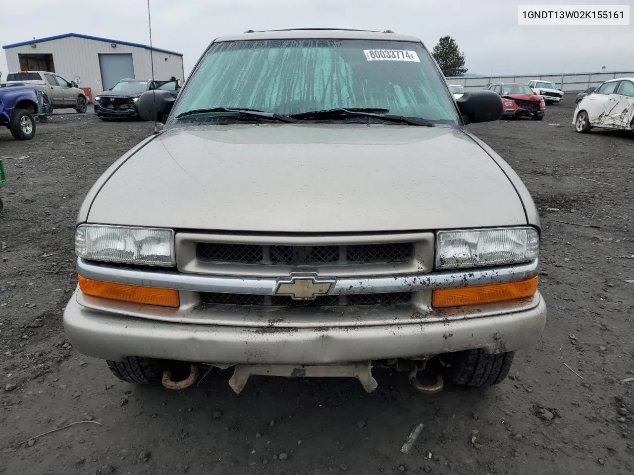 2002 Chevrolet Blazer VIN: 1GNDT13W02K155161 Lot: 80033774