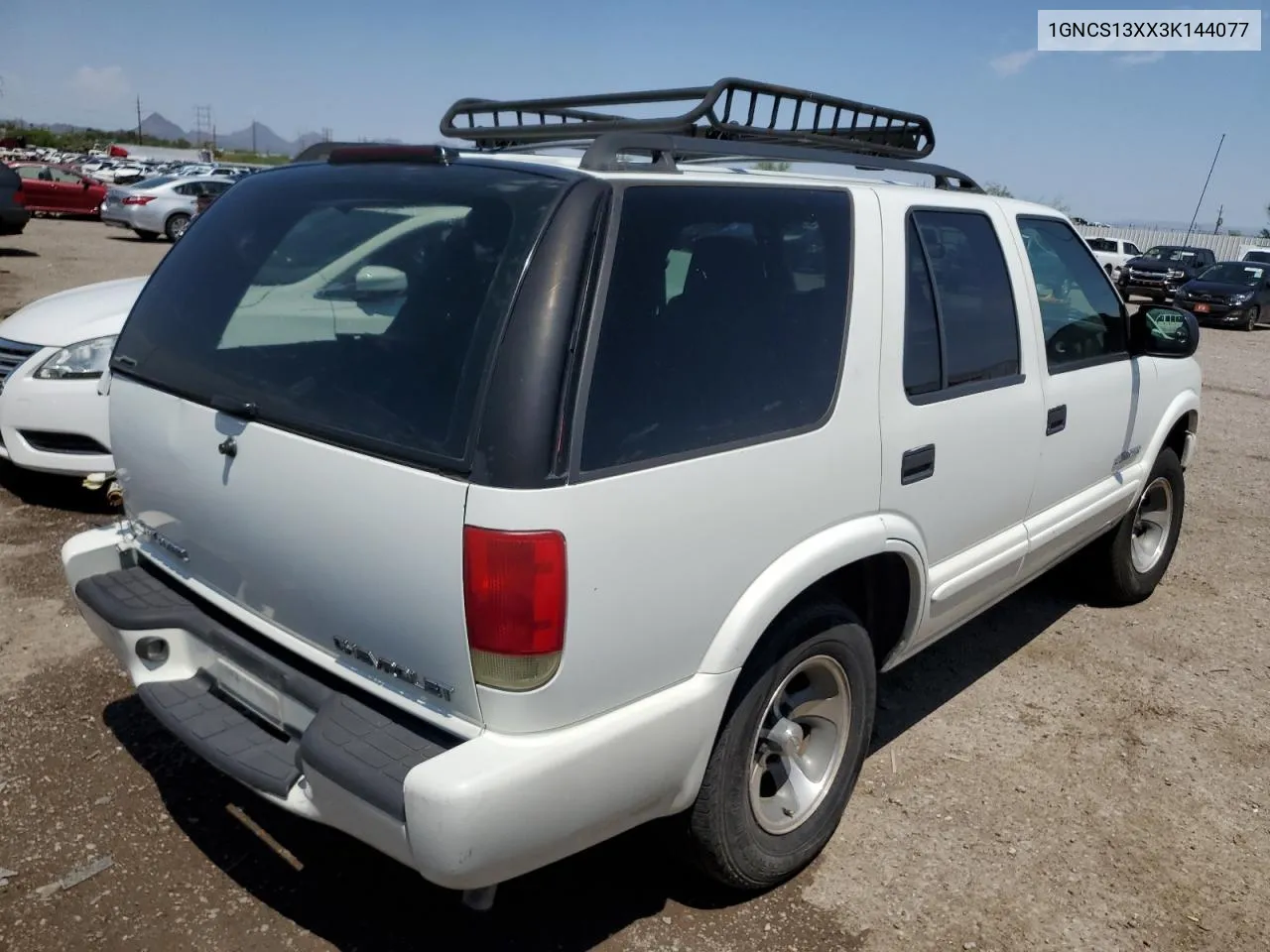 2003 Chevrolet Blazer VIN: 1GNCS13XX3K144077 Lot: 61494634