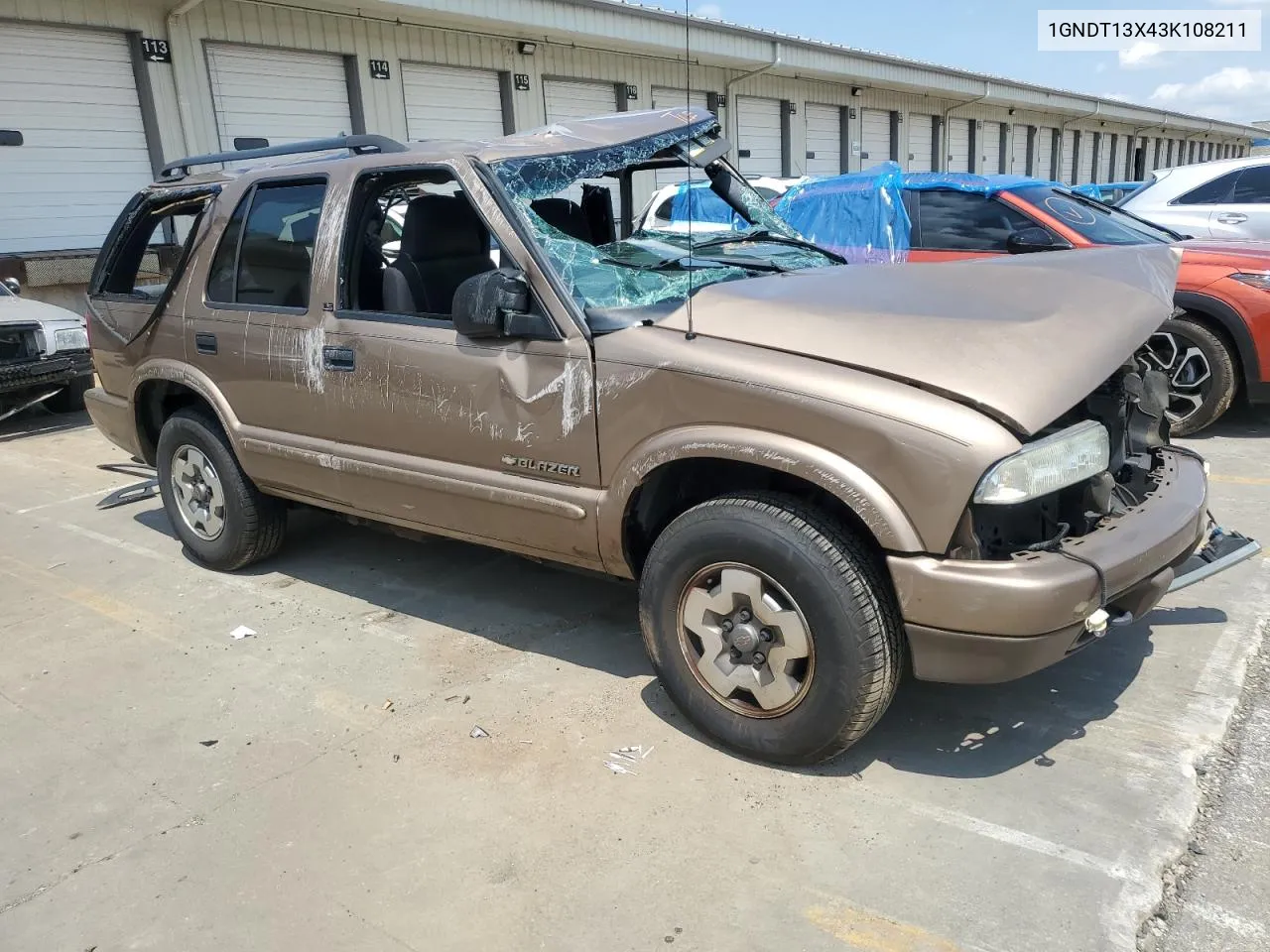 2003 Chevrolet Blazer VIN: 1GNDT13X43K108211 Lot: 66562474