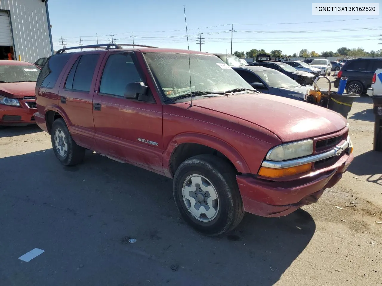 2003 Chevrolet Blazer VIN: 1GNDT13X13K162520 Lot: 69766734