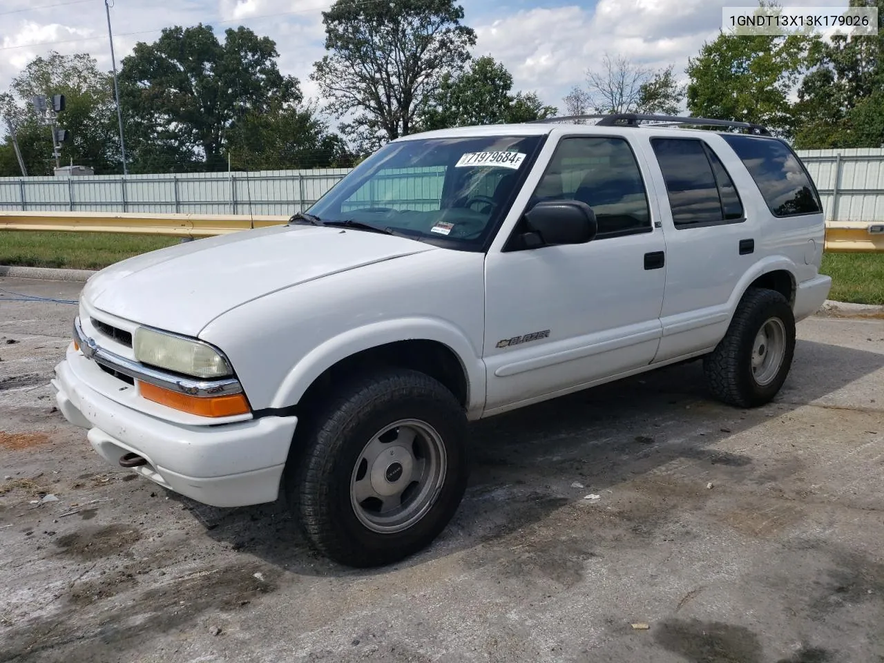 2003 Chevrolet Blazer VIN: 1GNDT13X13K179026 Lot: 71979684