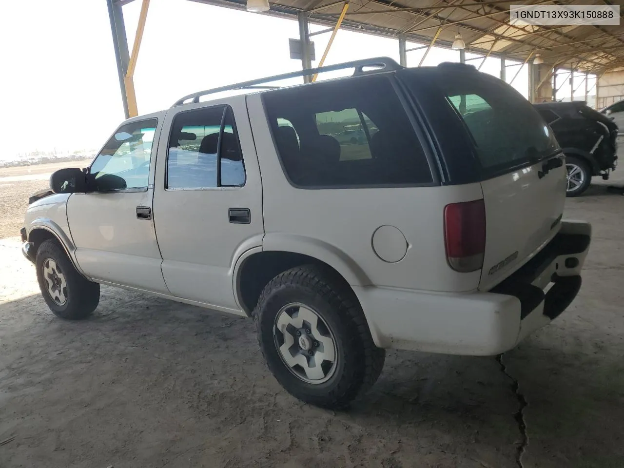 2003 Chevrolet Blazer VIN: 1GNDT13X93K150888 Lot: 73050684