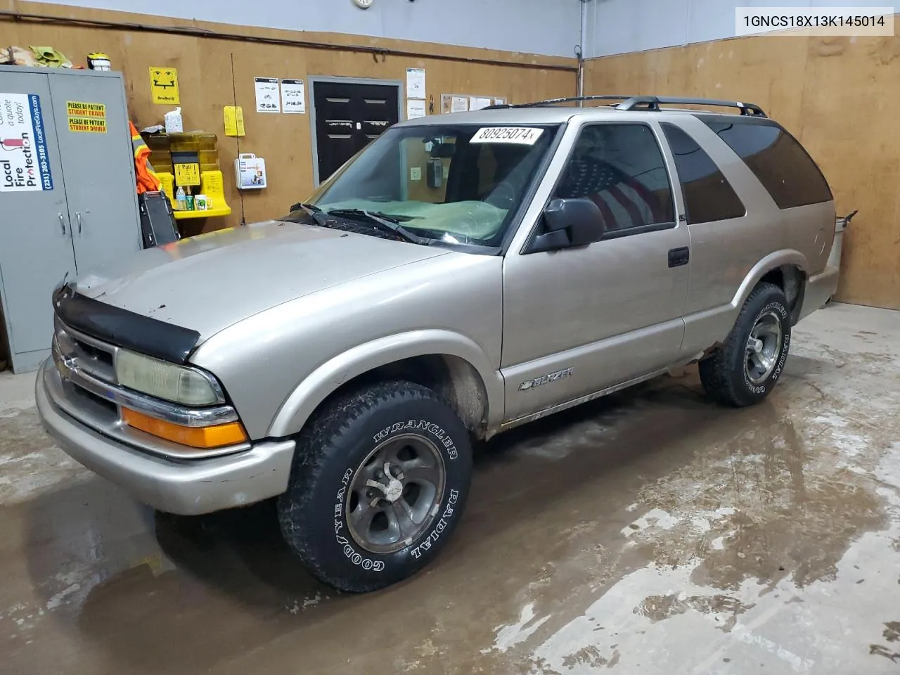 2003 Chevrolet Blazer VIN: 1GNCS18X13K145014 Lot: 80925074