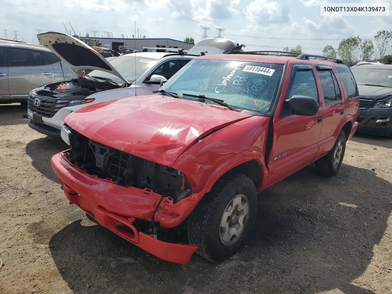 2004 Chevrolet Blazer VIN: 1GNDT13X04K139473 Lot: 69116444