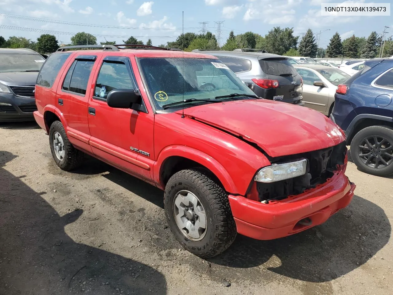 2004 Chevrolet Blazer VIN: 1GNDT13X04K139473 Lot: 69116444