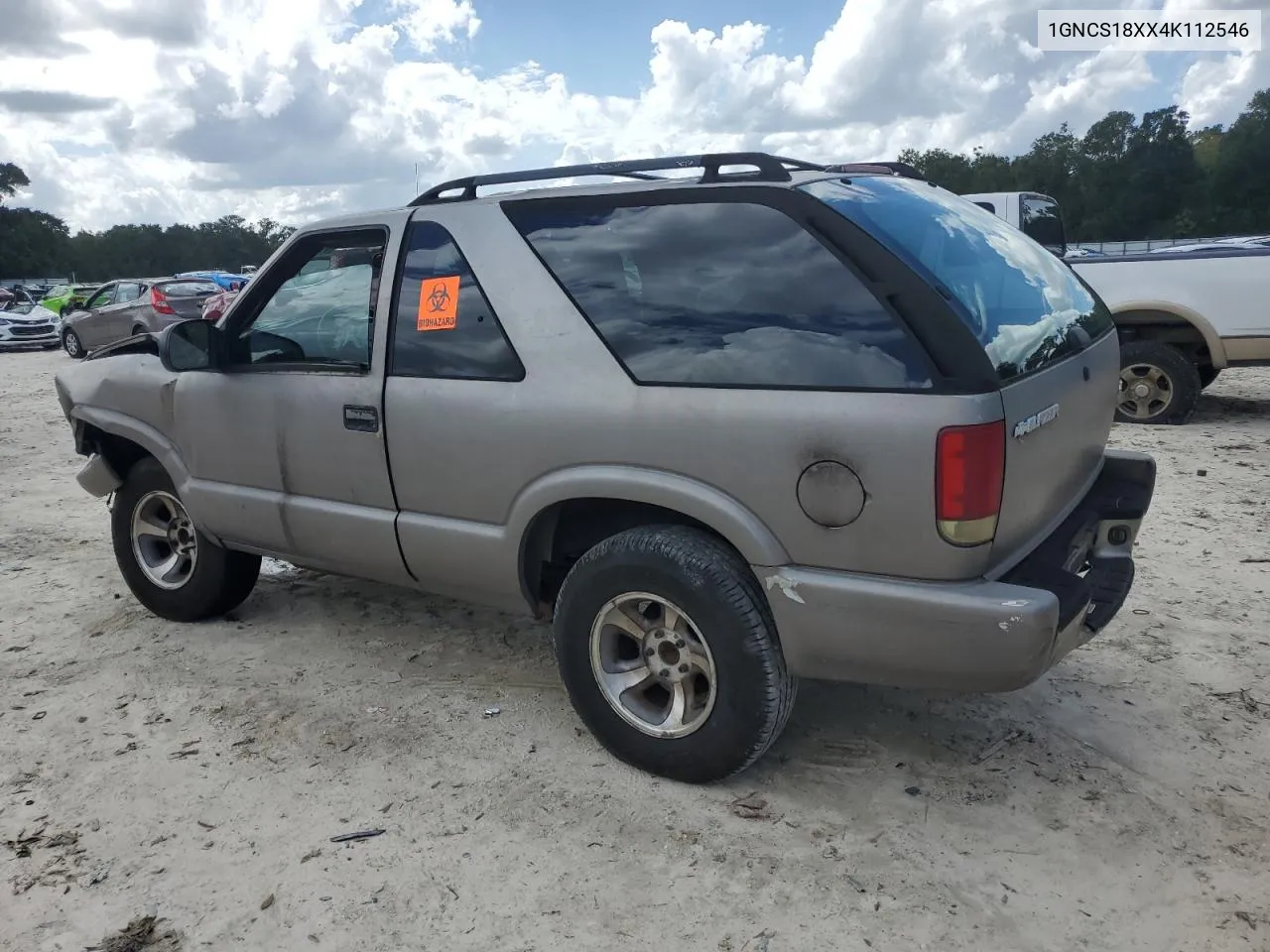 2004 Chevrolet Blazer VIN: 1GNCS18XX4K112546 Lot: 75204314