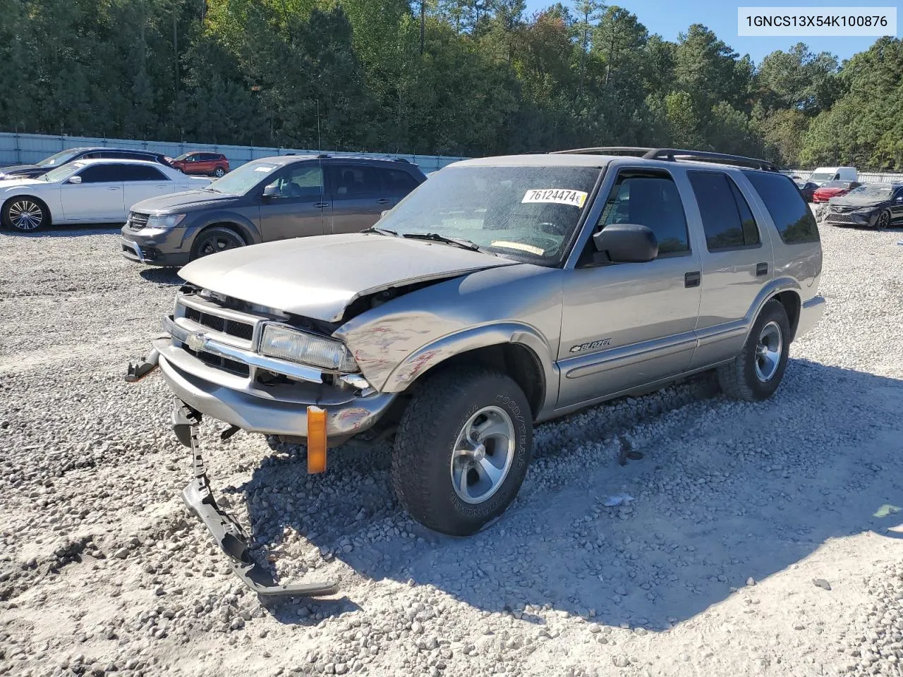 2004 Chevrolet Blazer VIN: 1GNCS13X54K100876 Lot: 76124474