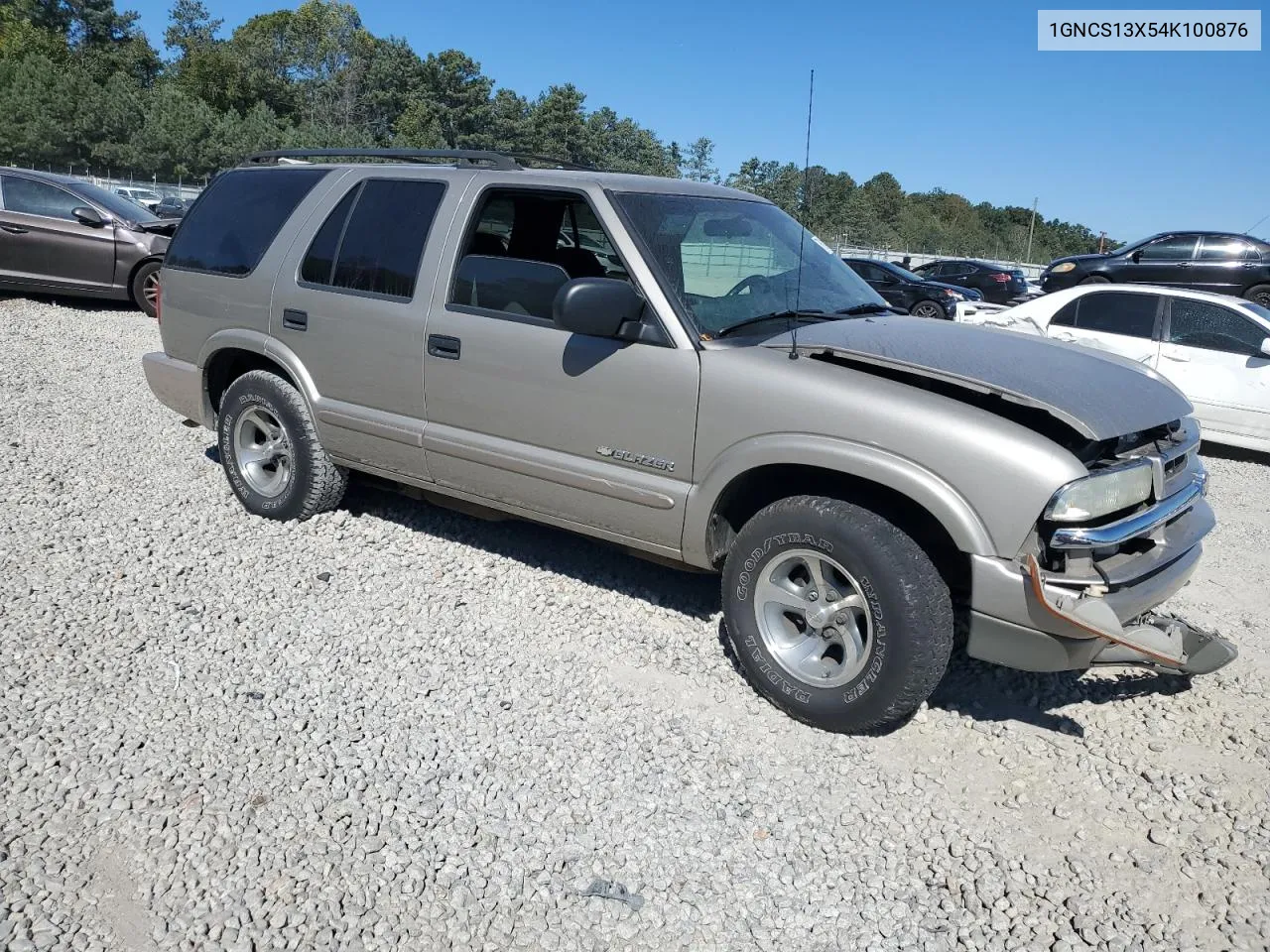 2004 Chevrolet Blazer VIN: 1GNCS13X54K100876 Lot: 76124474