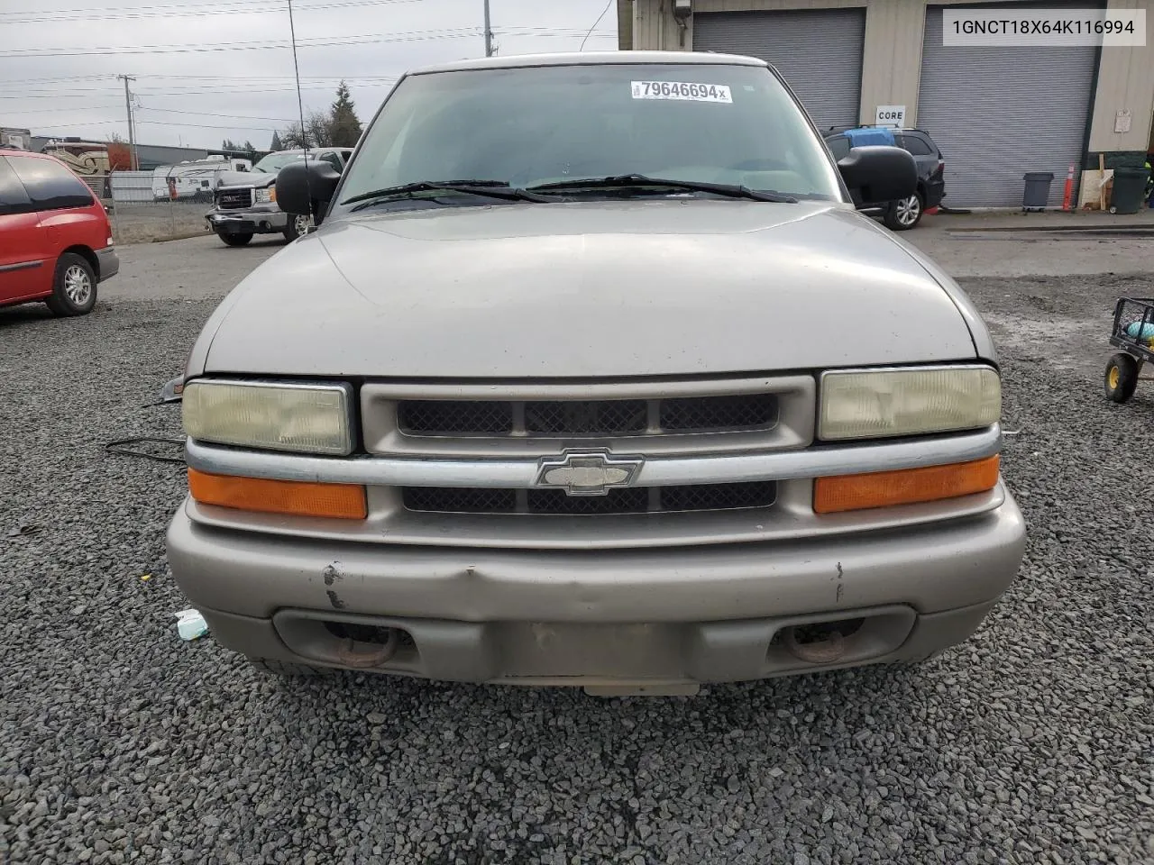 2004 Chevrolet Blazer VIN: 1GNCT18X64K116994 Lot: 79646694