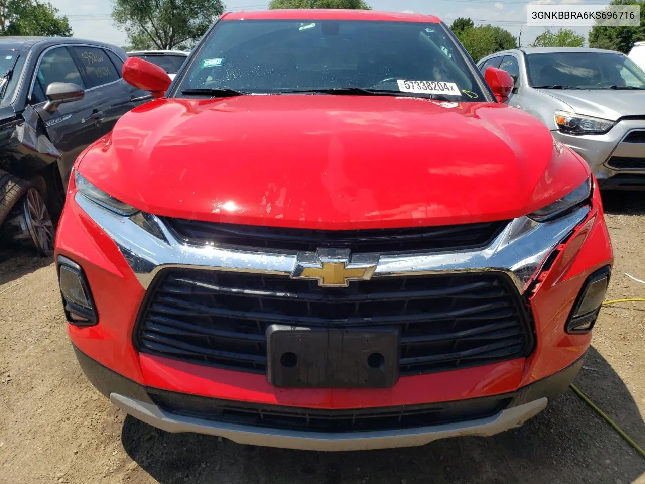 2019 Chevrolet Blazer 1Lt VIN: 3GNKBBRA6KS696716 Lot: 57338204