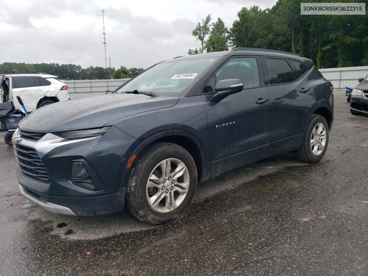 2019 Chevrolet Blazer 2Lt VIN: 3GNKBCRS5KS622315 Lot: 66310694