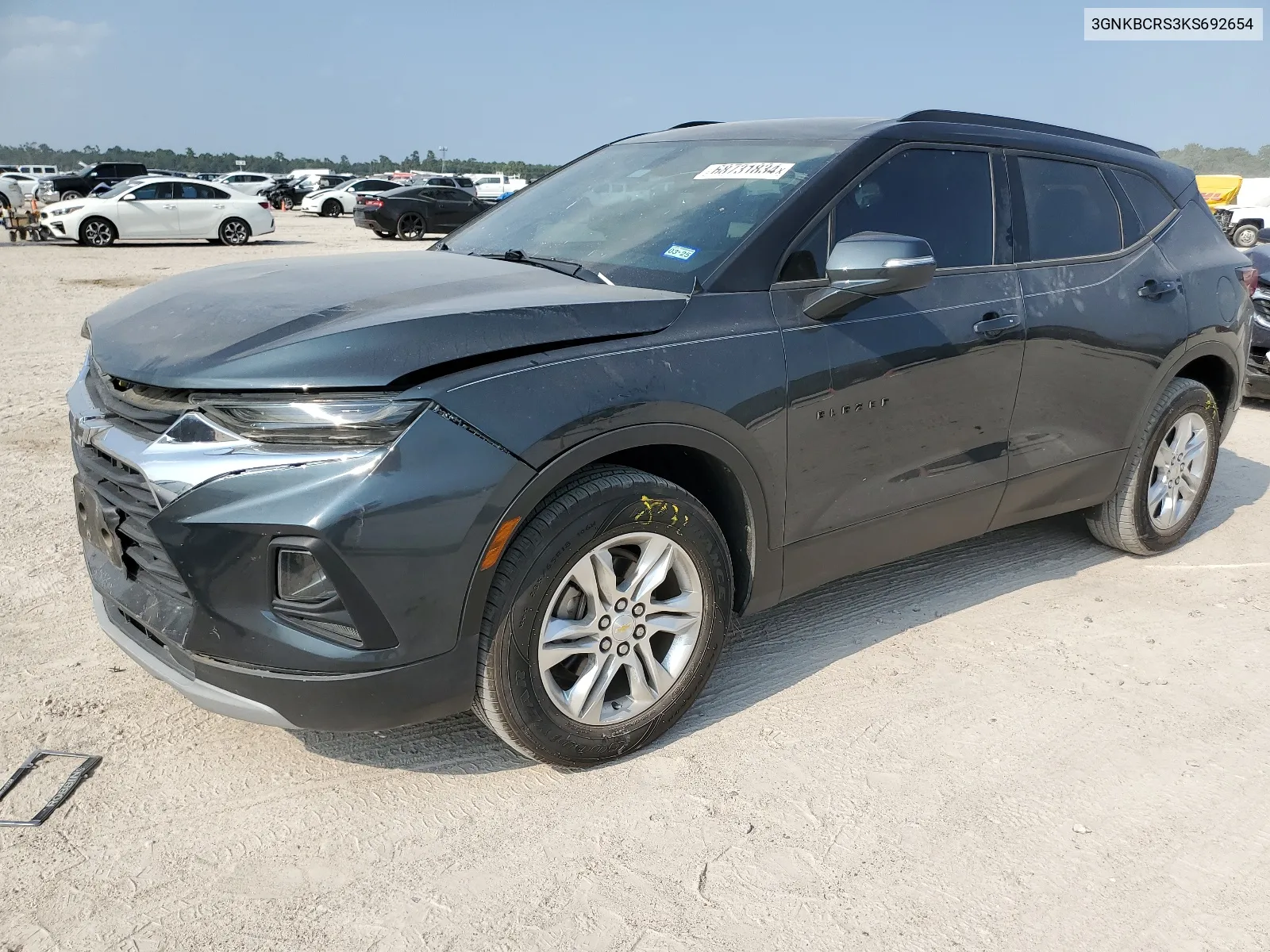 2019 Chevrolet Blazer 2Lt VIN: 3GNKBCRS3KS692654 Lot: 68731834