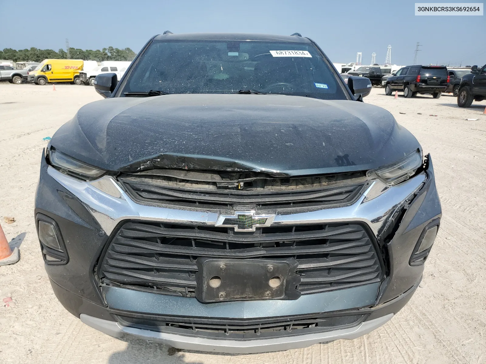 2019 Chevrolet Blazer 2Lt VIN: 3GNKBCRS3KS692654 Lot: 68731834