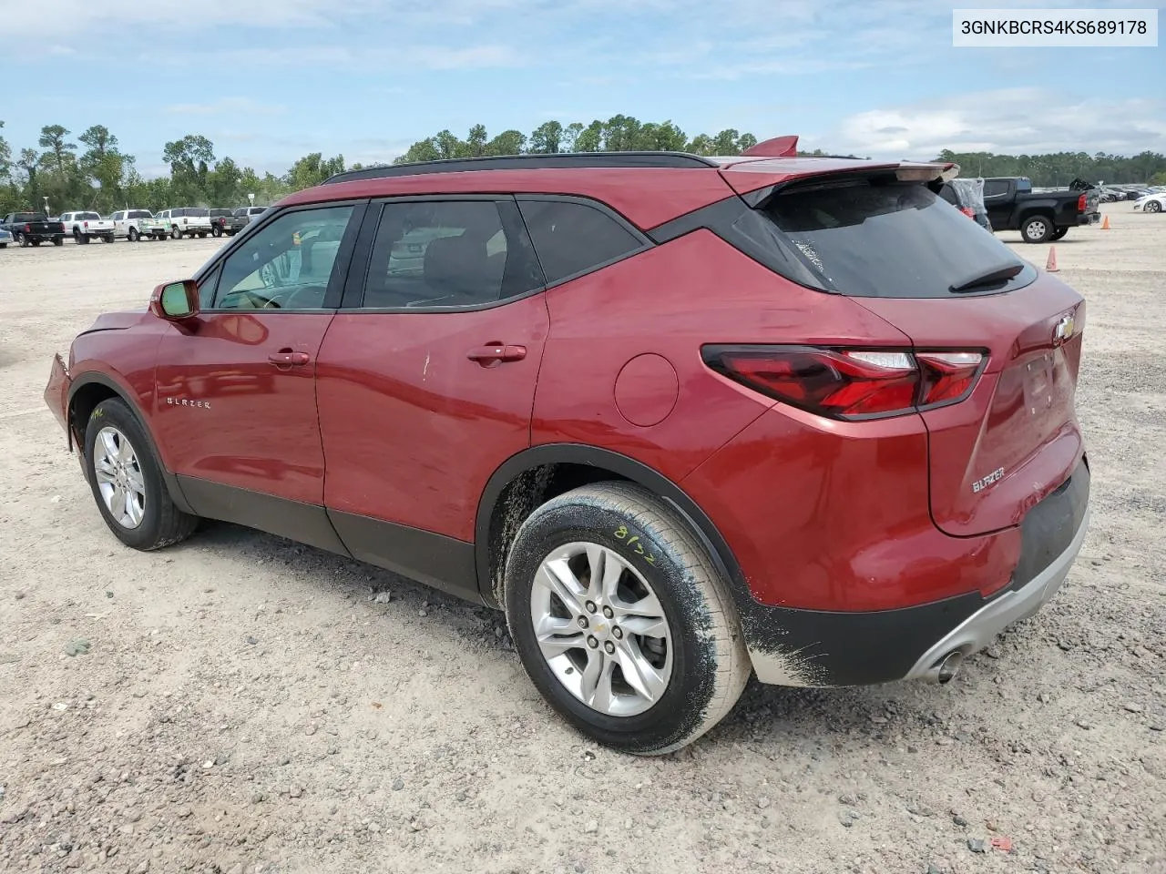 2019 Chevrolet Blazer 2Lt VIN: 3GNKBCRS4KS689178 Lot: 70848324