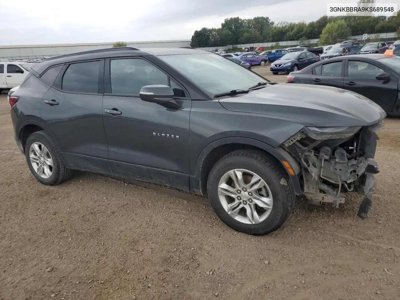 2019 Chevrolet Blazer 1Lt VIN: 3GNKBBRA9KS689548 Lot: 72680574