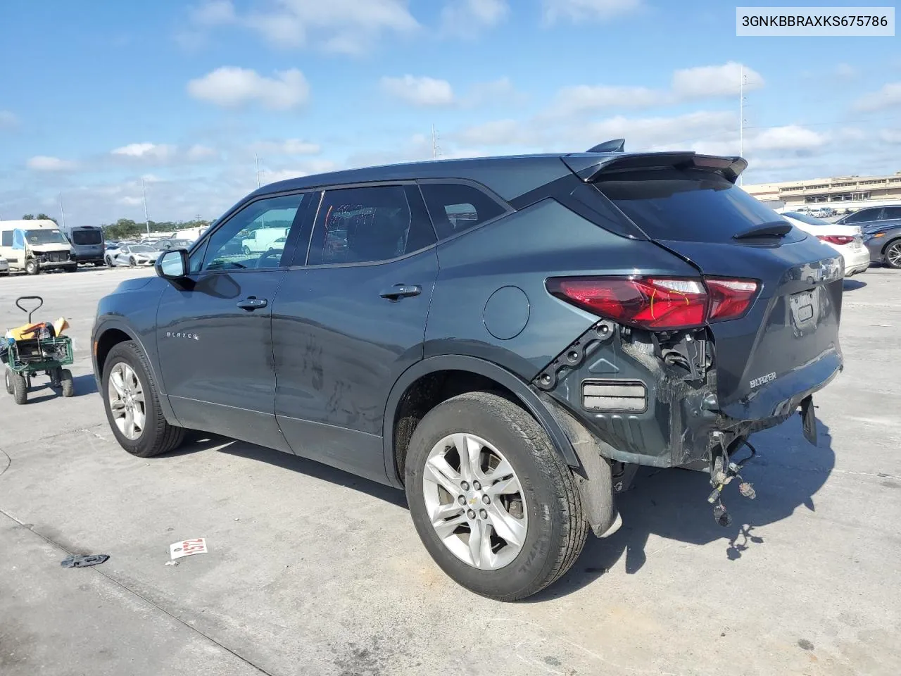 2019 Chevrolet Blazer 1Lt VIN: 3GNKBBRAXKS675786 Lot: 72682904