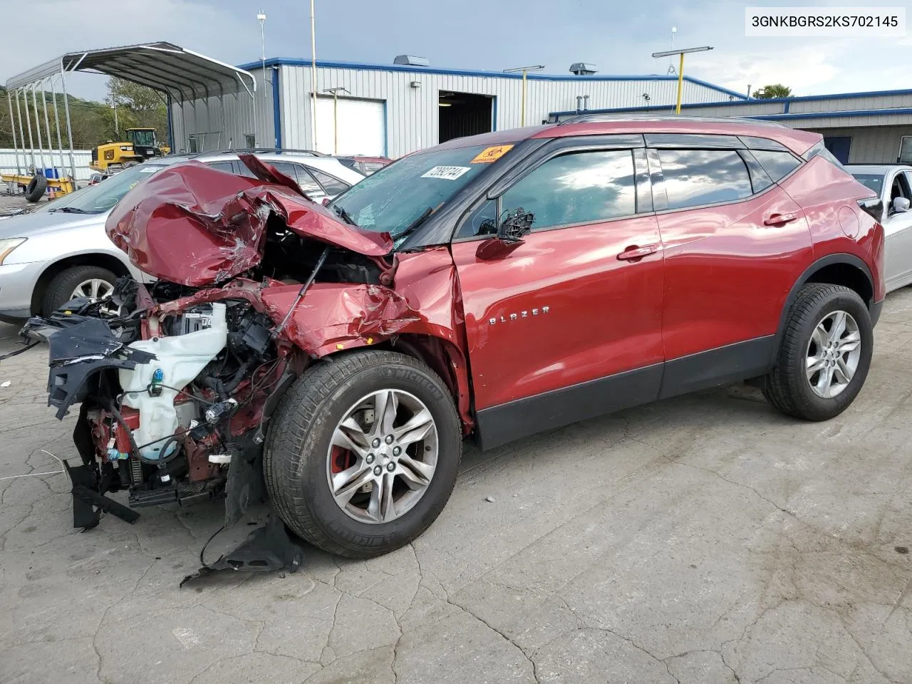 2019 Chevrolet Blazer 2Lt VIN: 3GNKBGRS2KS702145 Lot: 72892744