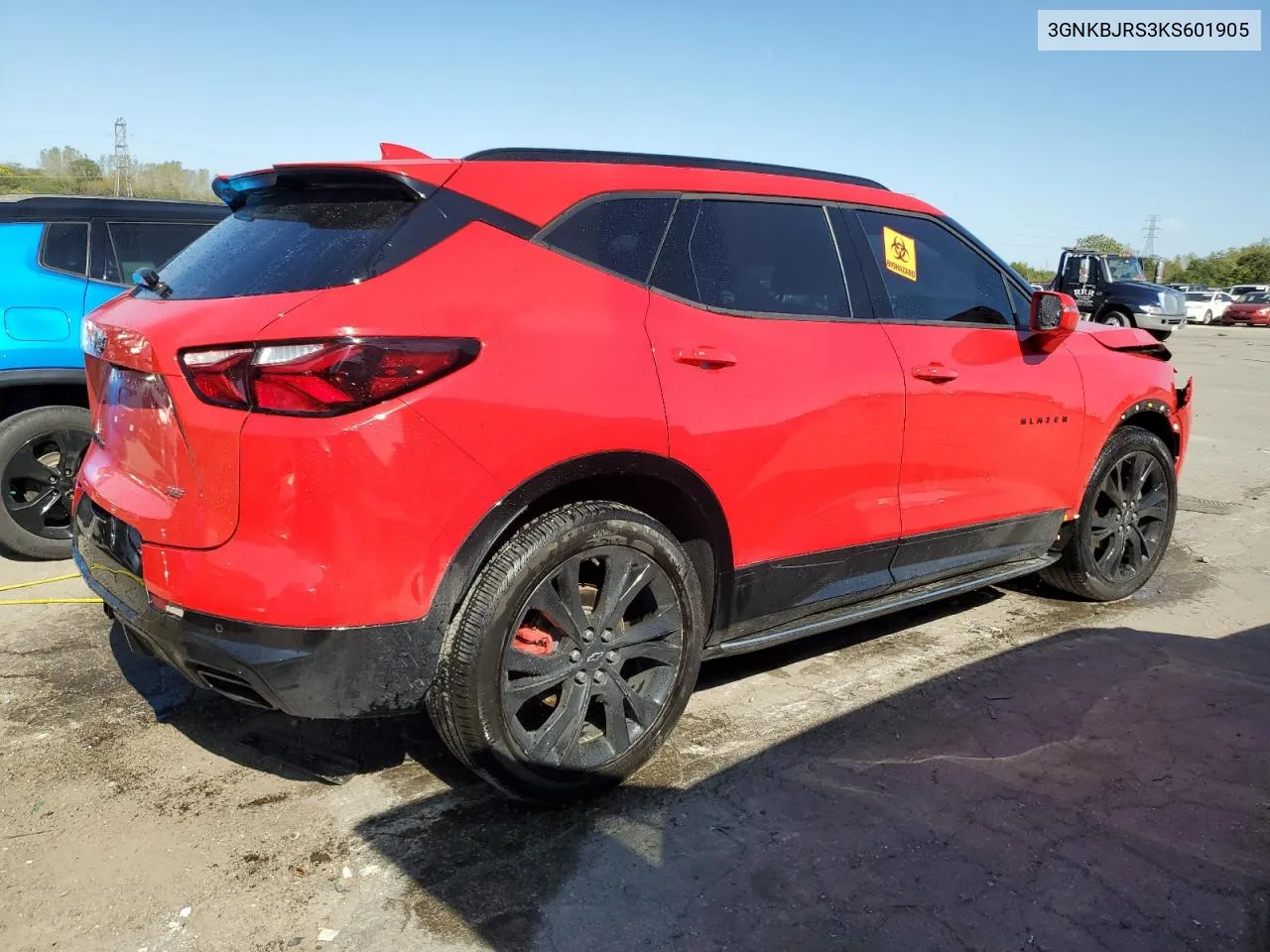 2019 Chevrolet Blazer Rs VIN: 3GNKBJRS3KS601905 Lot: 72910434