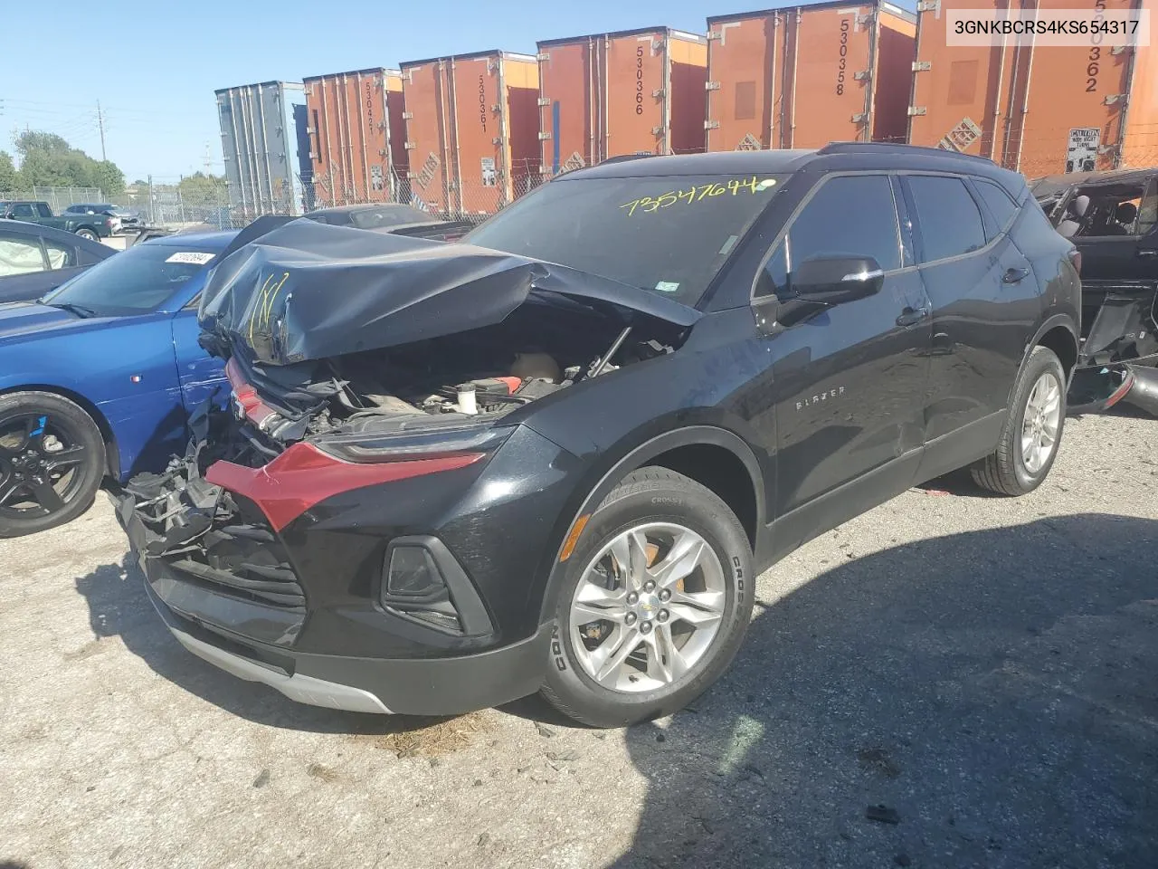 2019 Chevrolet Blazer 2Lt VIN: 3GNKBCRS4KS654317 Lot: 73547644