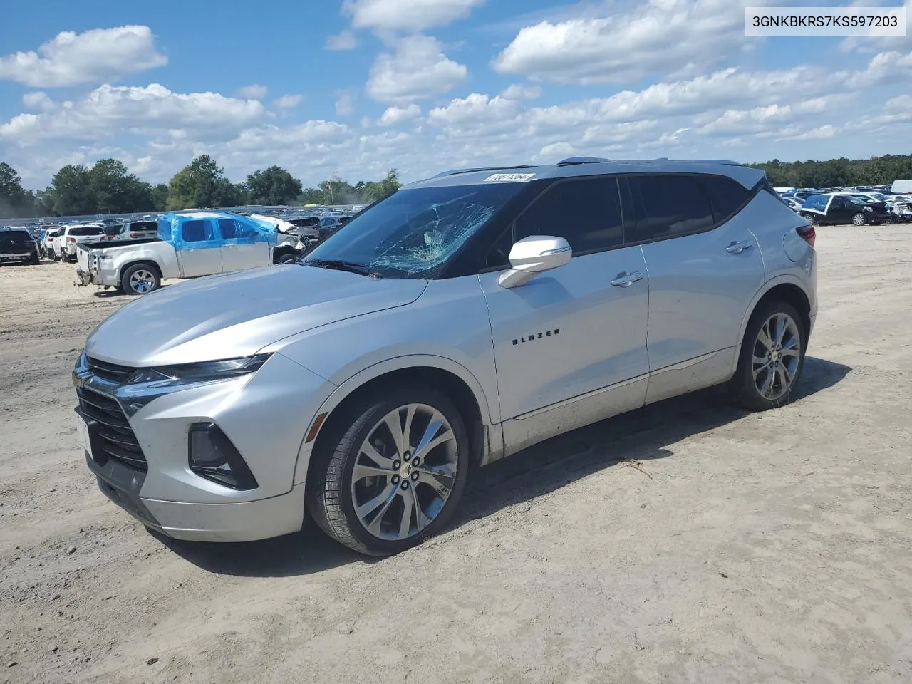 2019 Chevrolet Blazer Premier VIN: 3GNKBKRS7KS597203 Lot: 73871254