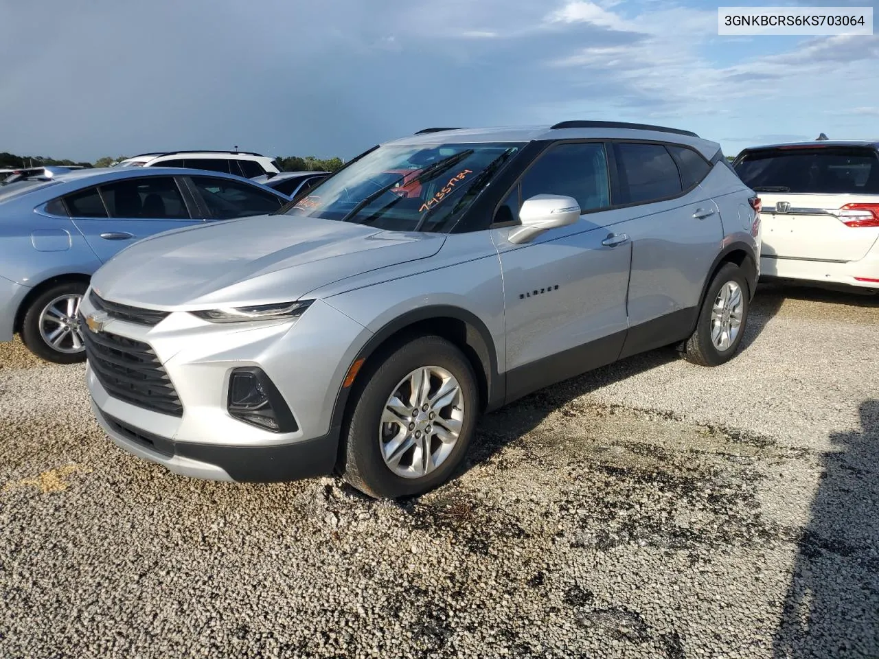 2019 Chevrolet Blazer 2Lt VIN: 3GNKBCRS6KS703064 Lot: 74357784