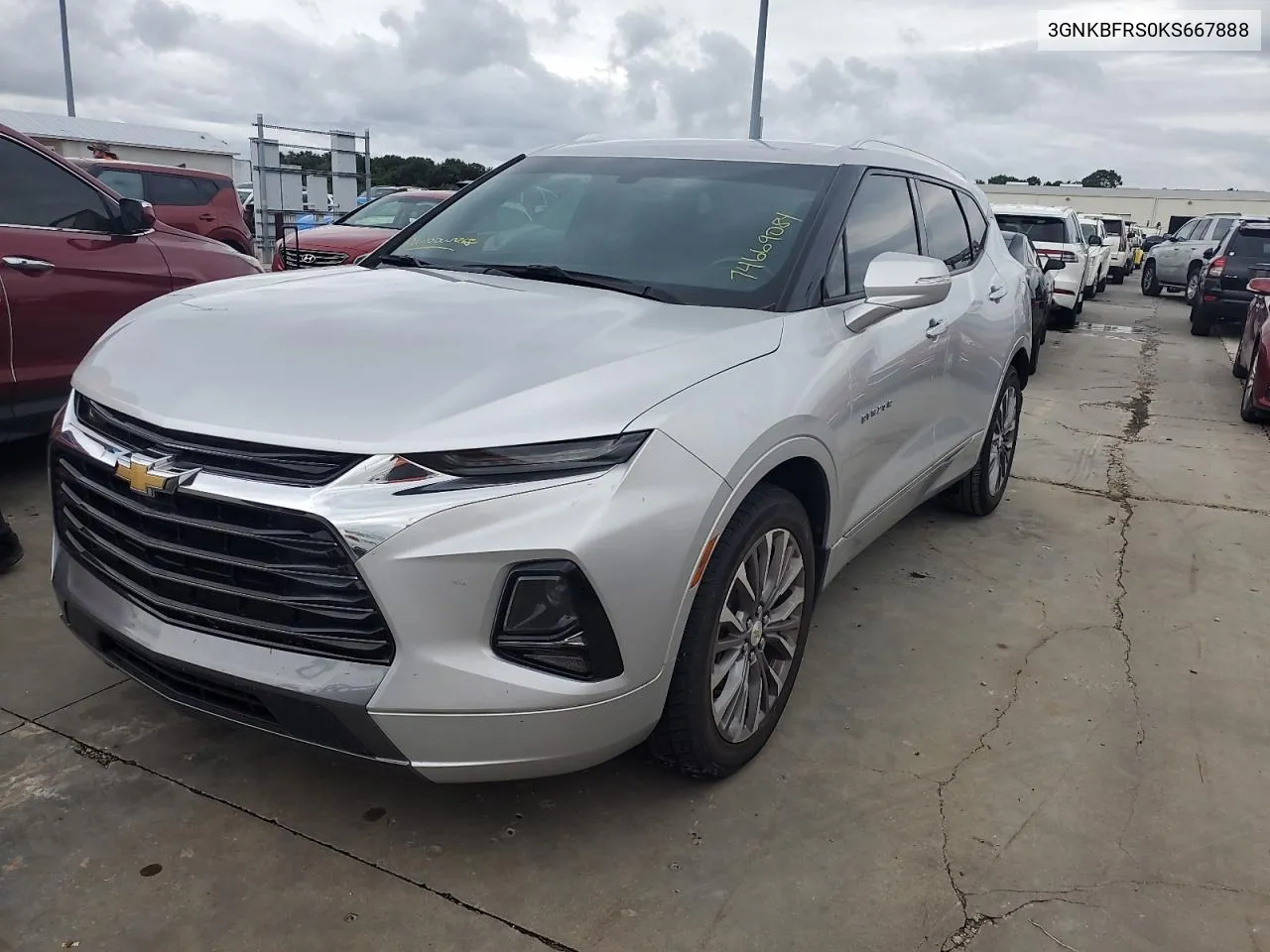 2019 Chevrolet Blazer Premier VIN: 3GNKBFRS0KS667888 Lot: 74669084