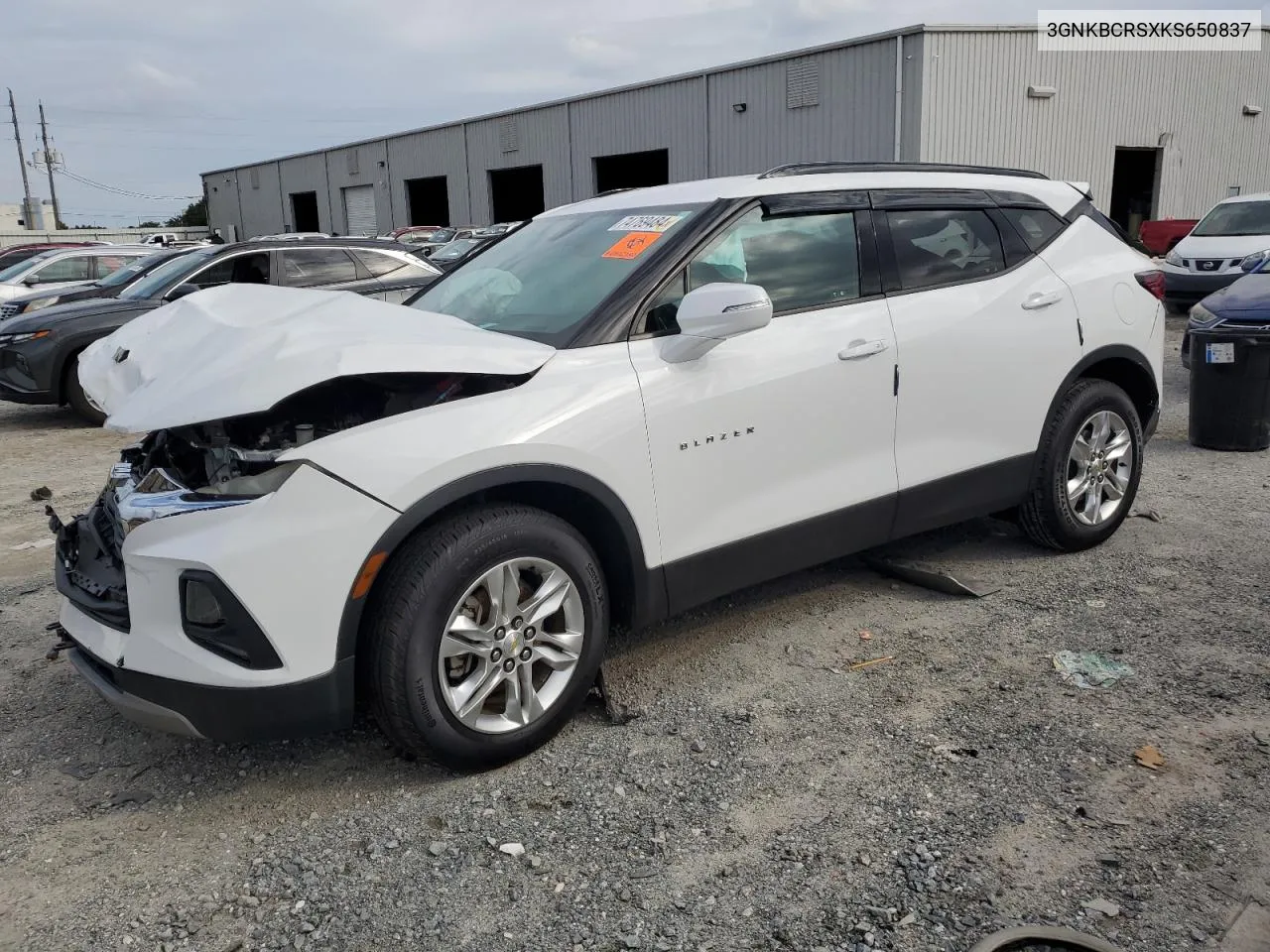 2019 Chevrolet Blazer 2Lt VIN: 3GNKBCRSXKS650837 Lot: 74769484