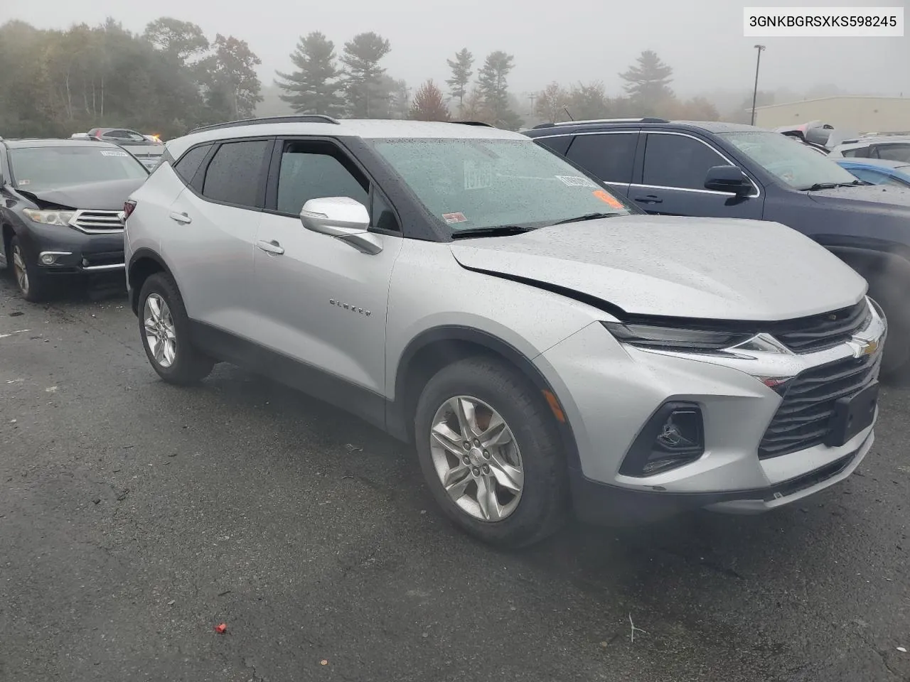 2019 Chevrolet Blazer 2Lt VIN: 3GNKBGRSXKS598245 Lot: 74960194