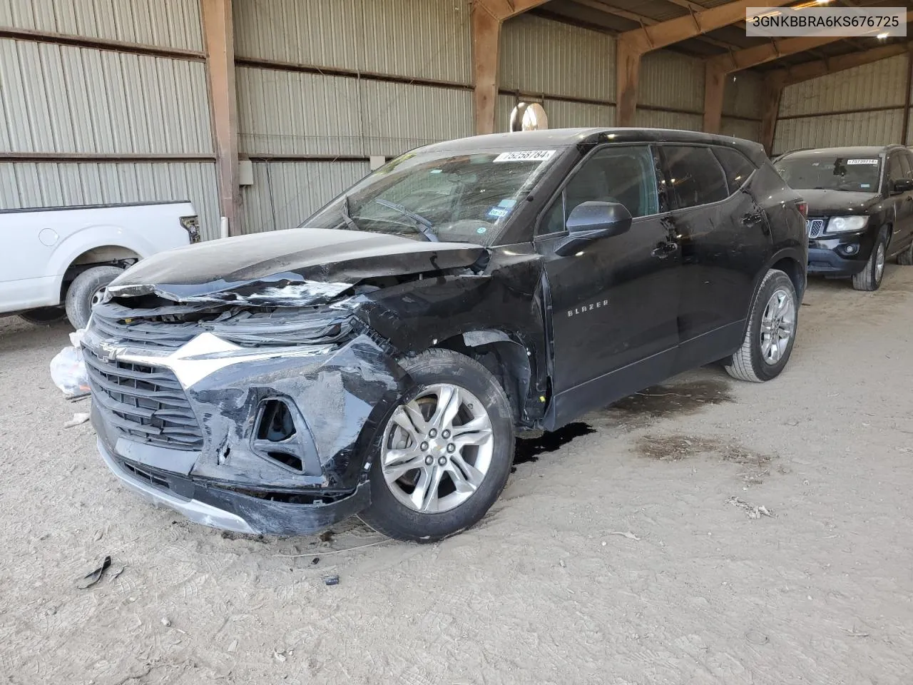 2019 Chevrolet Blazer 1Lt VIN: 3GNKBBRA6KS676725 Lot: 75258784