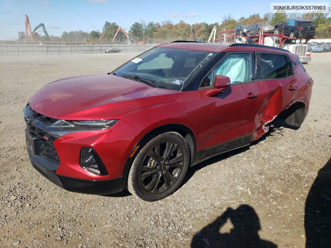 2019 Chevrolet Blazer Rs VIN: 3GNKBJRS3KS578903 Lot: 75481744