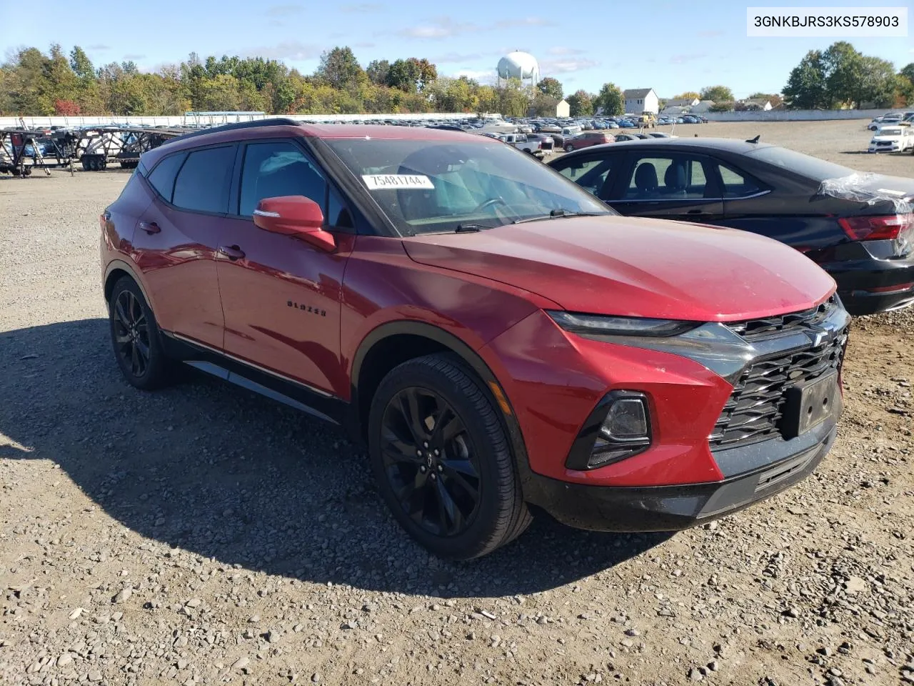 2019 Chevrolet Blazer Rs VIN: 3GNKBJRS3KS578903 Lot: 75481744