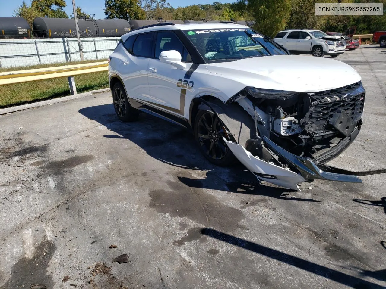 2019 Chevrolet Blazer Rs VIN: 3GNKBJRS9KS657265 Lot: 75616344