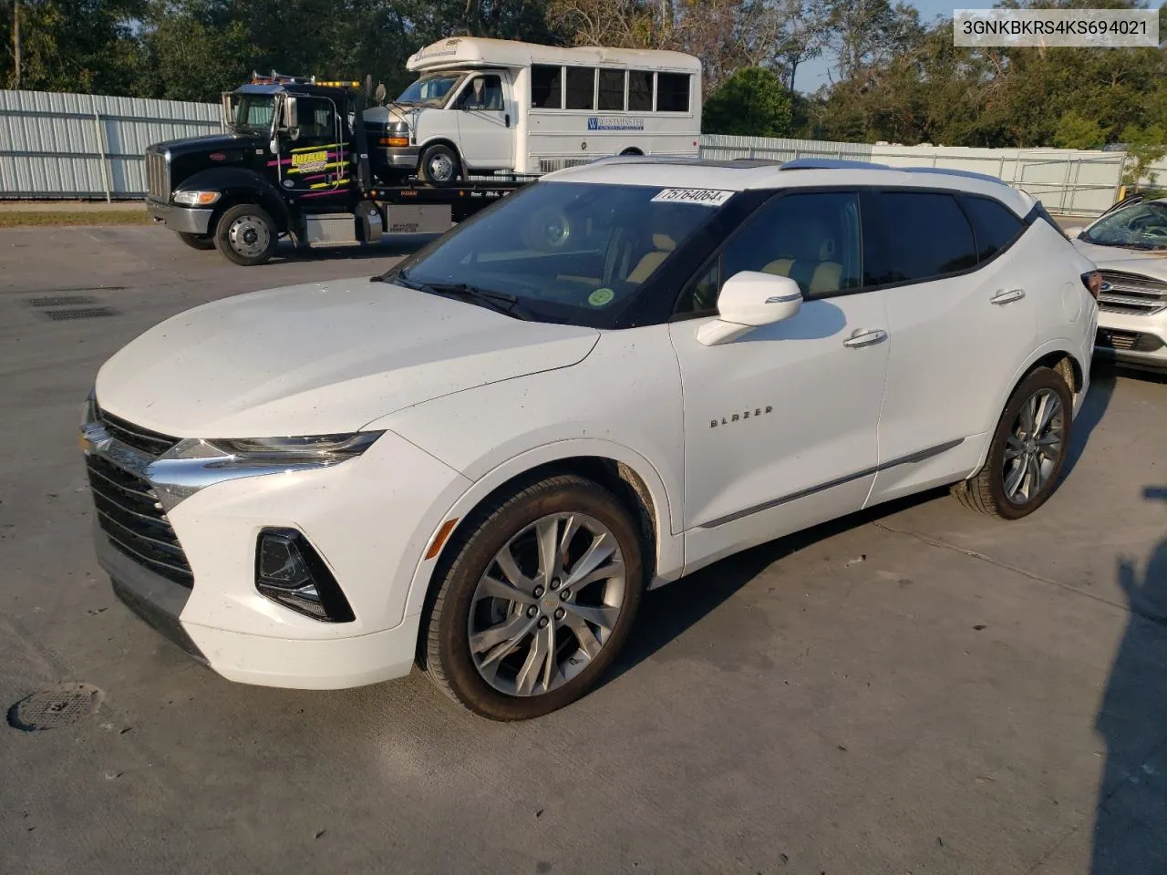 2019 Chevrolet Blazer Premier VIN: 3GNKBKRS4KS694021 Lot: 75764064