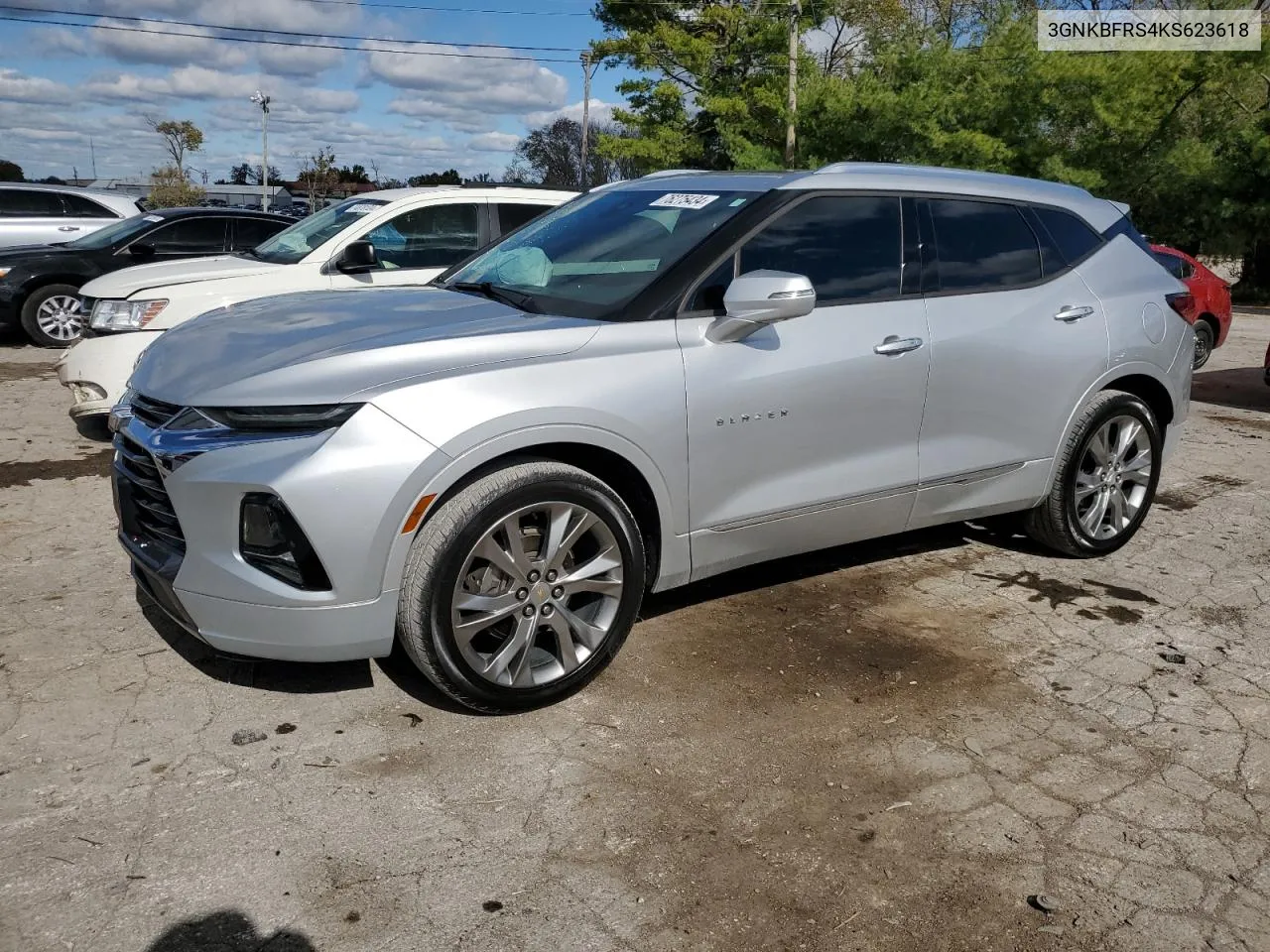 2019 Chevrolet Blazer Premier VIN: 3GNKBFRS4KS623618 Lot: 76275434