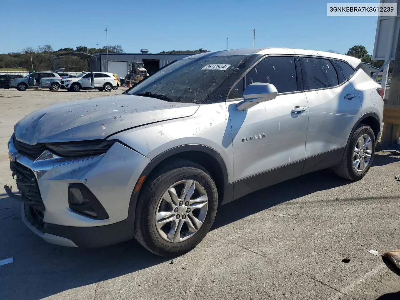 2019 Chevrolet Blazer 1Lt VIN: 3GNKBBRA7KS612239 Lot: 76713954