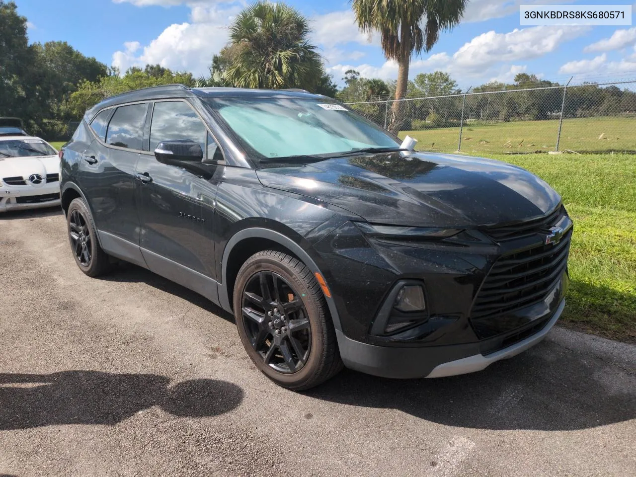 2019 Chevrolet Blazer 3Lt VIN: 3GNKBDRS8KS680571 Lot: 77041764