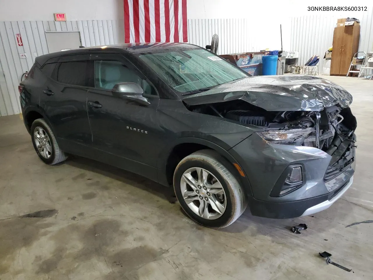 2019 Chevrolet Blazer 1Lt VIN: 3GNKBBRA8KS600312 Lot: 77158854