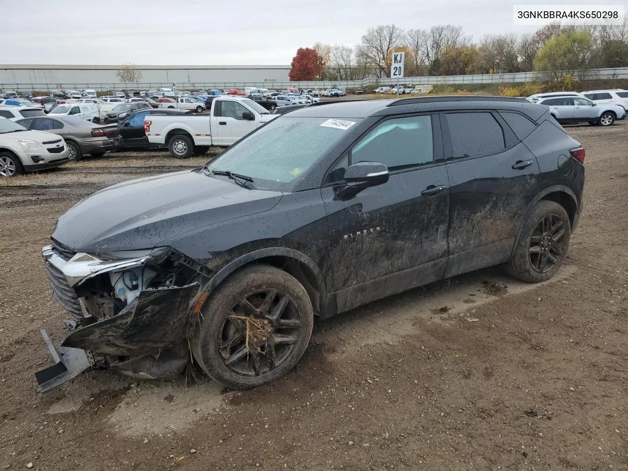 2019 Chevrolet Blazer 1Lt VIN: 3GNKBBRA4KS650298 Lot: 77445944