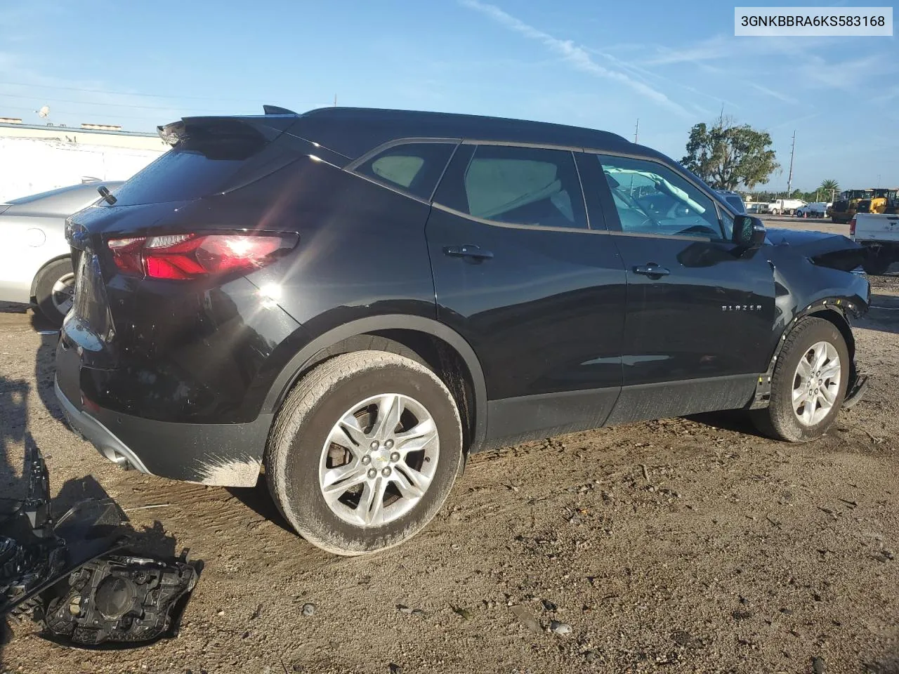 2019 Chevrolet Blazer 1Lt VIN: 3GNKBBRA6KS583168 Lot: 77713704