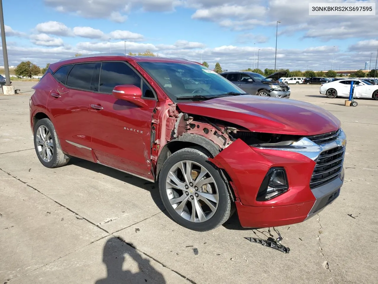 2019 Chevrolet Blazer Premier VIN: 3GNKBKRS2KS697595 Lot: 78364514