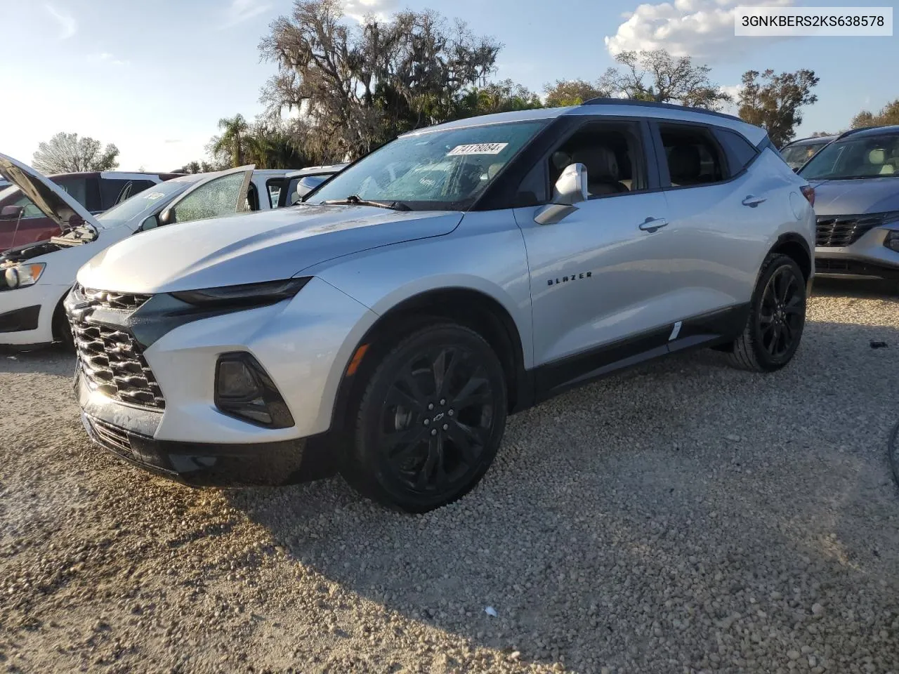 2019 Chevrolet Blazer Rs VIN: 3GNKBERS2KS638578 Lot: 78553024